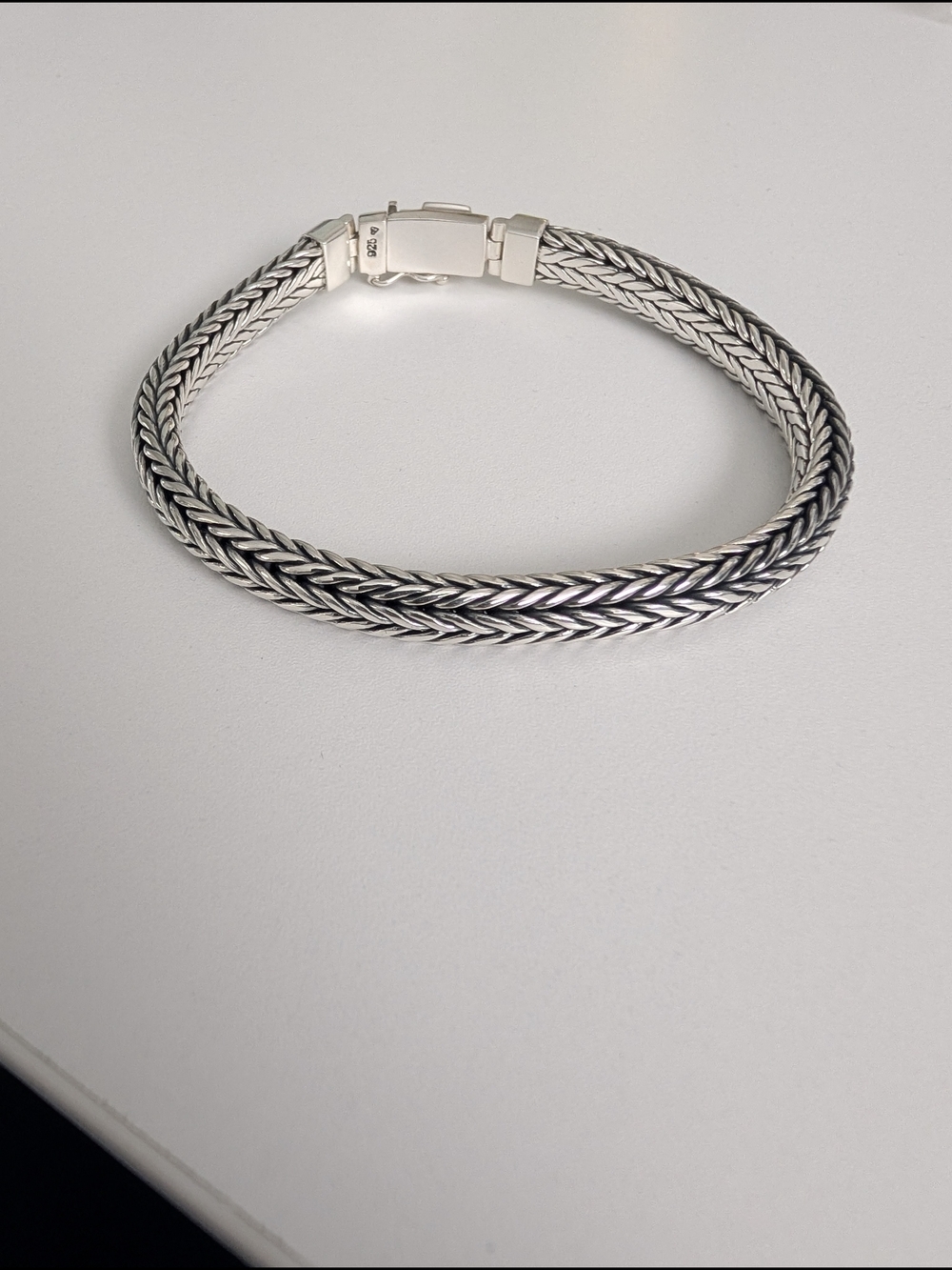 .925 Sterling Silver Heavy Handmade Crafted Bracelet Solid 925